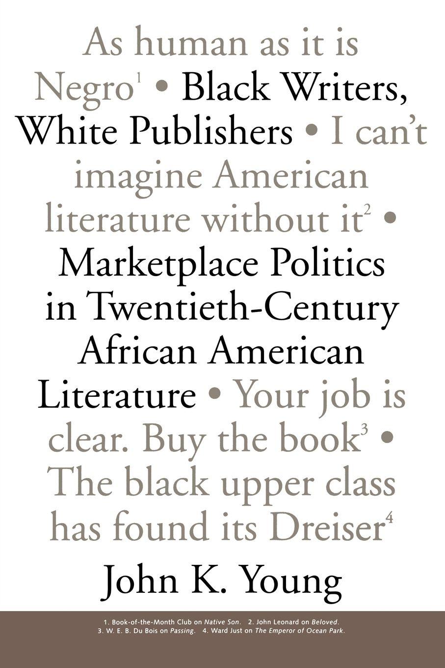 Vorderes Coverbild Black Writers, White Publishers