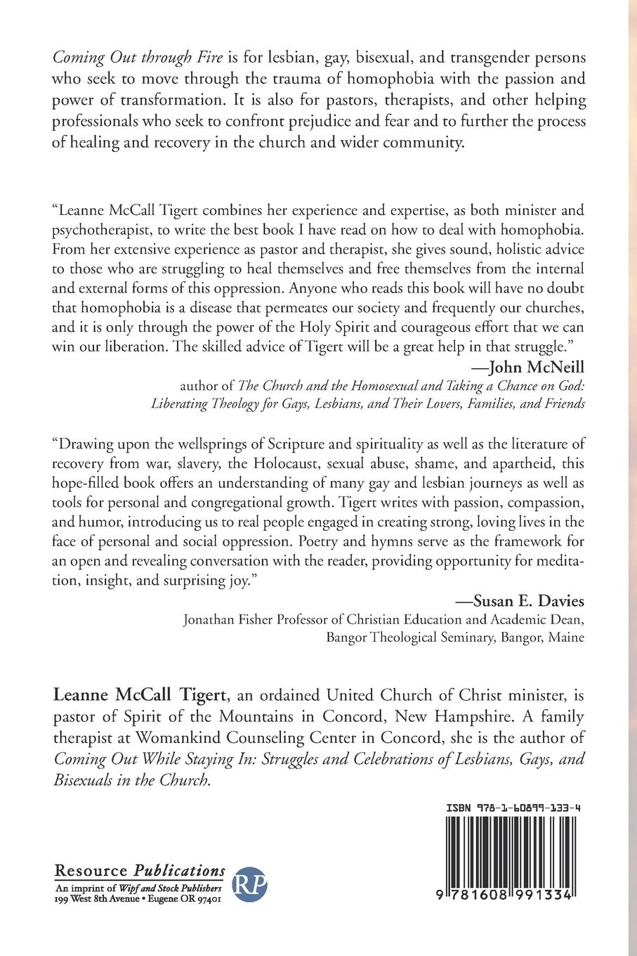 Rückseitencover Coming Out through Fire