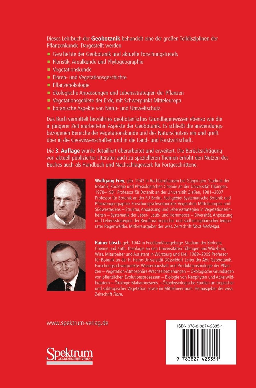 Rückseitencover Geobotanik