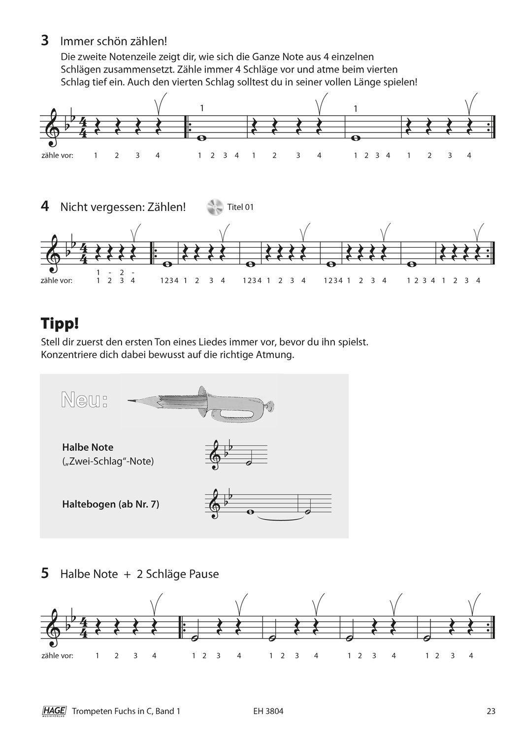 Beispielinhalt (Bild) Trompeten Fuchs für Posaunenchor