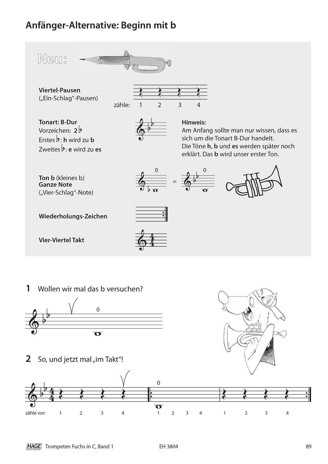 Beispielinhalt (Bild) Trompeten Fuchs für Posaunenchor