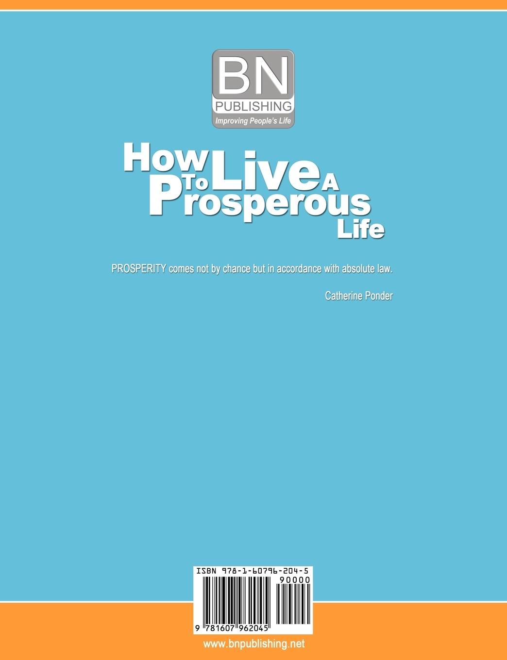Rückseitencover How to Live a Prosperous Life