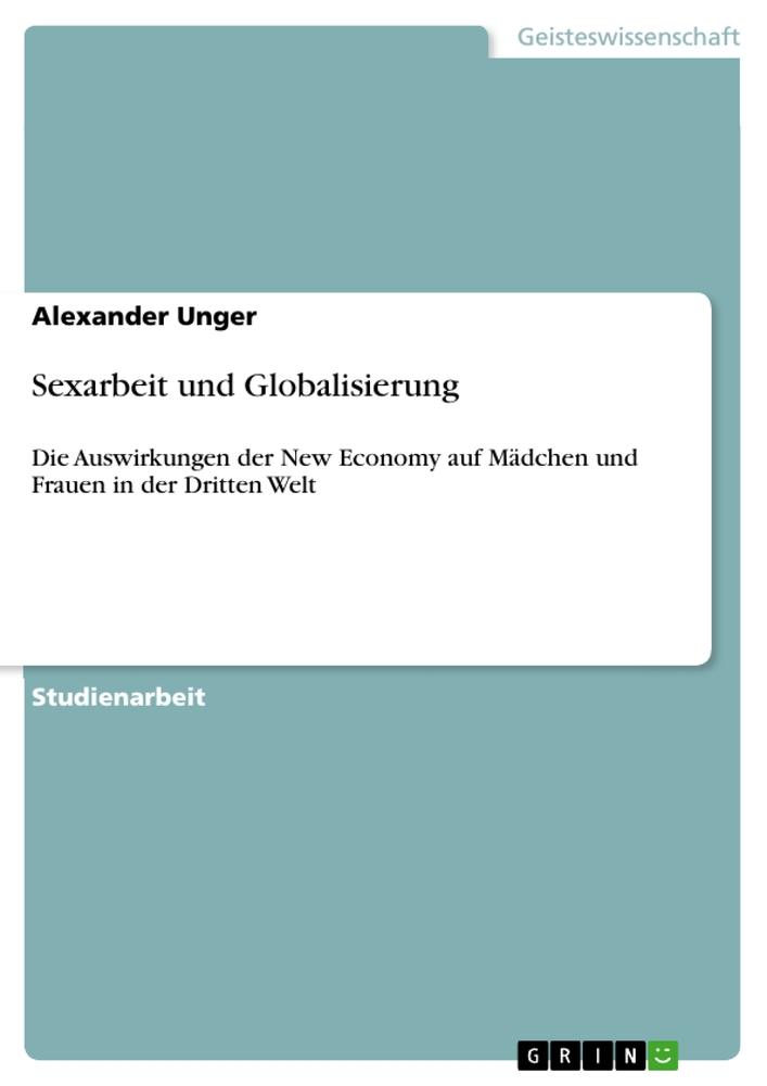 Vorderes Coverbild Sexarbeit und Globalisierung