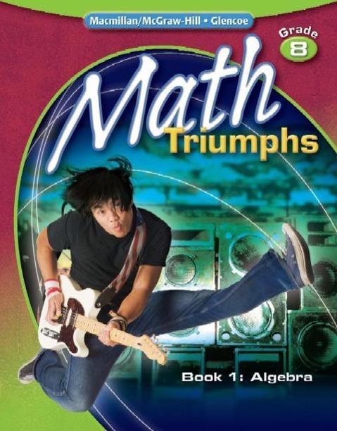 Vorderes Coverbild Math Triumphs, Grade 8, Student Study Guide, Book 1: Algebra