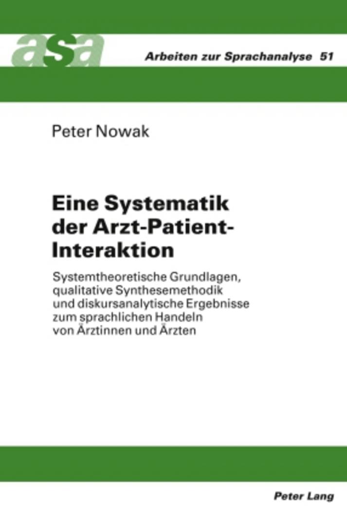 Vorderes Coverbild Eine Systematik der Arzt-Patient-Interaktion