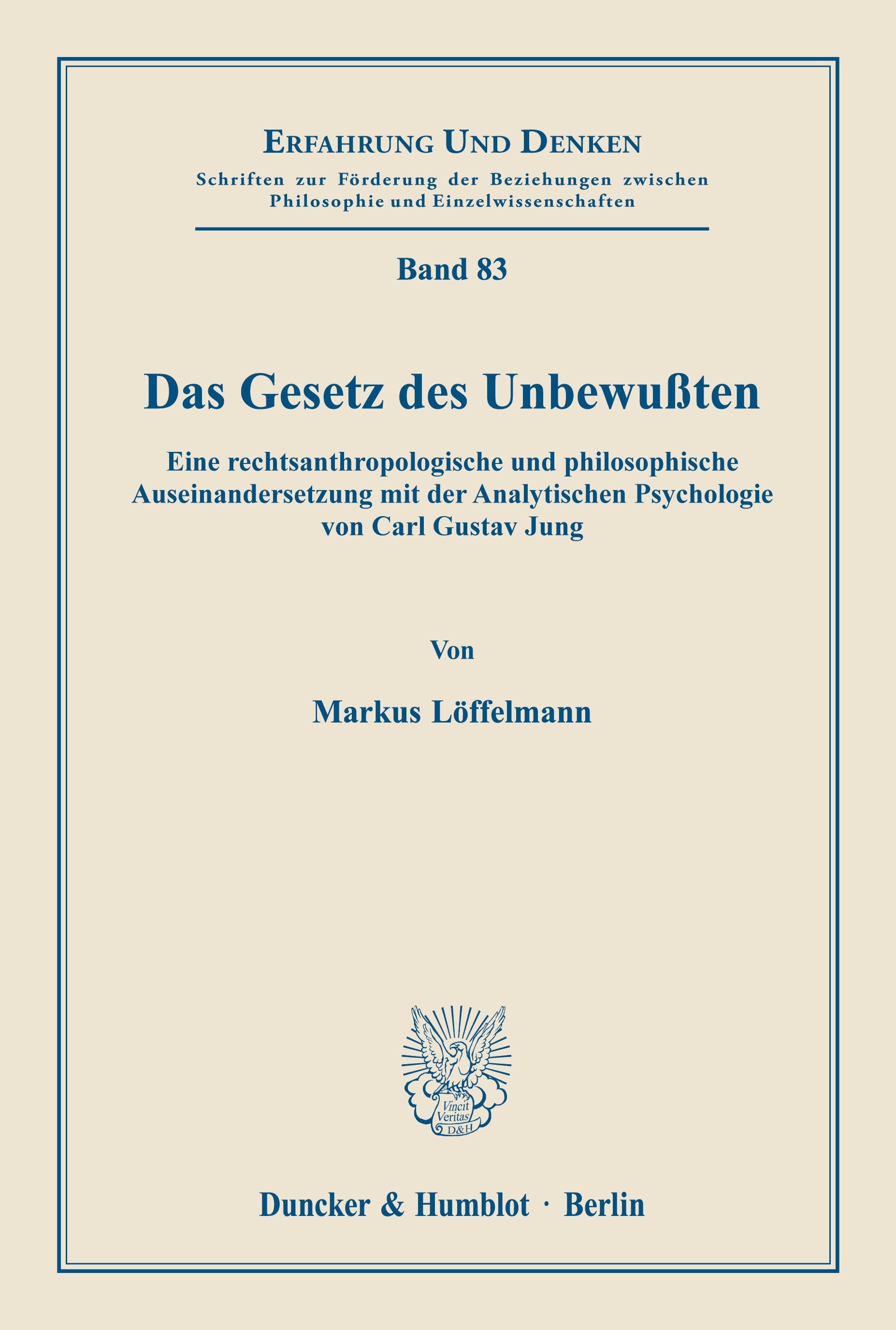Vorderes Coverbild Das Gesetz des Unbewußten.