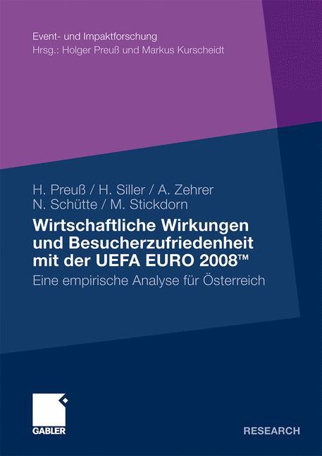 Vorderes Coverbild Wirtschaftliche Wirkungen und Besucherzufriedenheit mit der UEFA EURO 2008TM