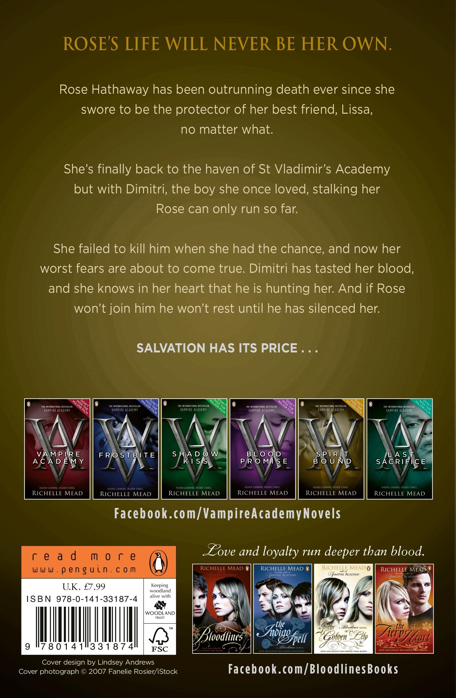 Rückseitencover Vampire Academy: Spirit Bound (book 5)