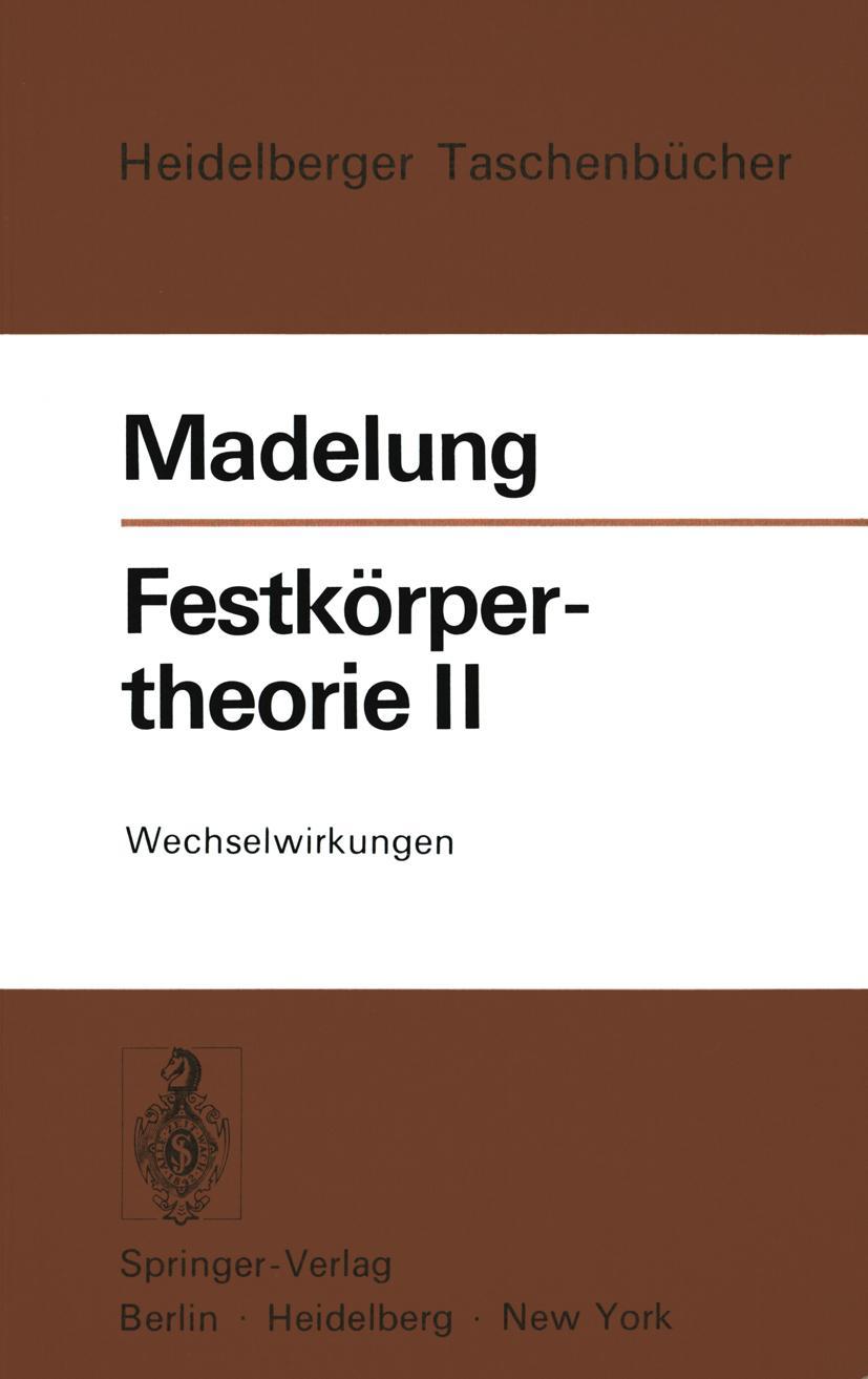 Vorderes Coverbild Festkörpertheorie II
