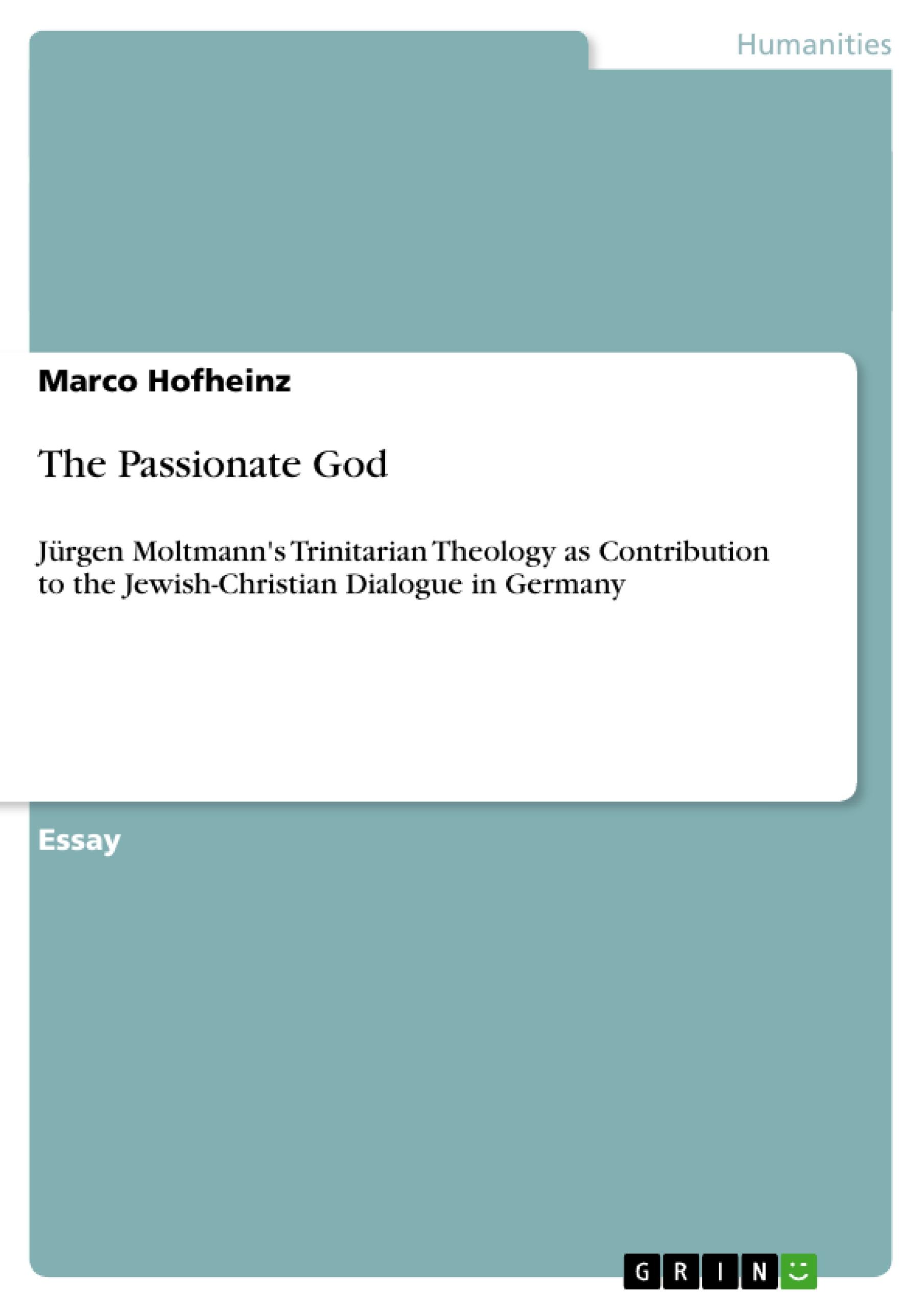 Vorderes Coverbild The Passionate God