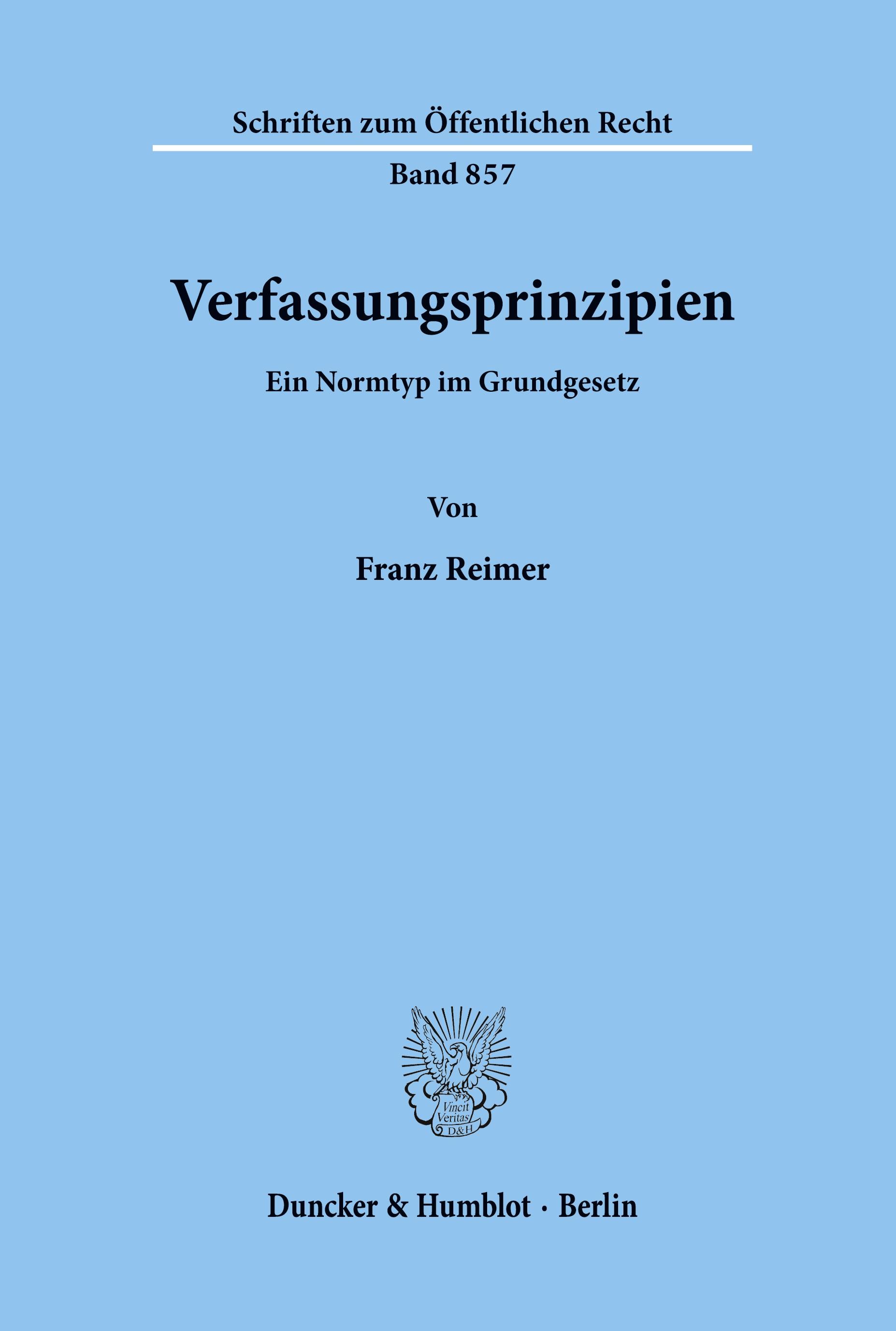 Vorderes Coverbild Verfassungsprinzipien.