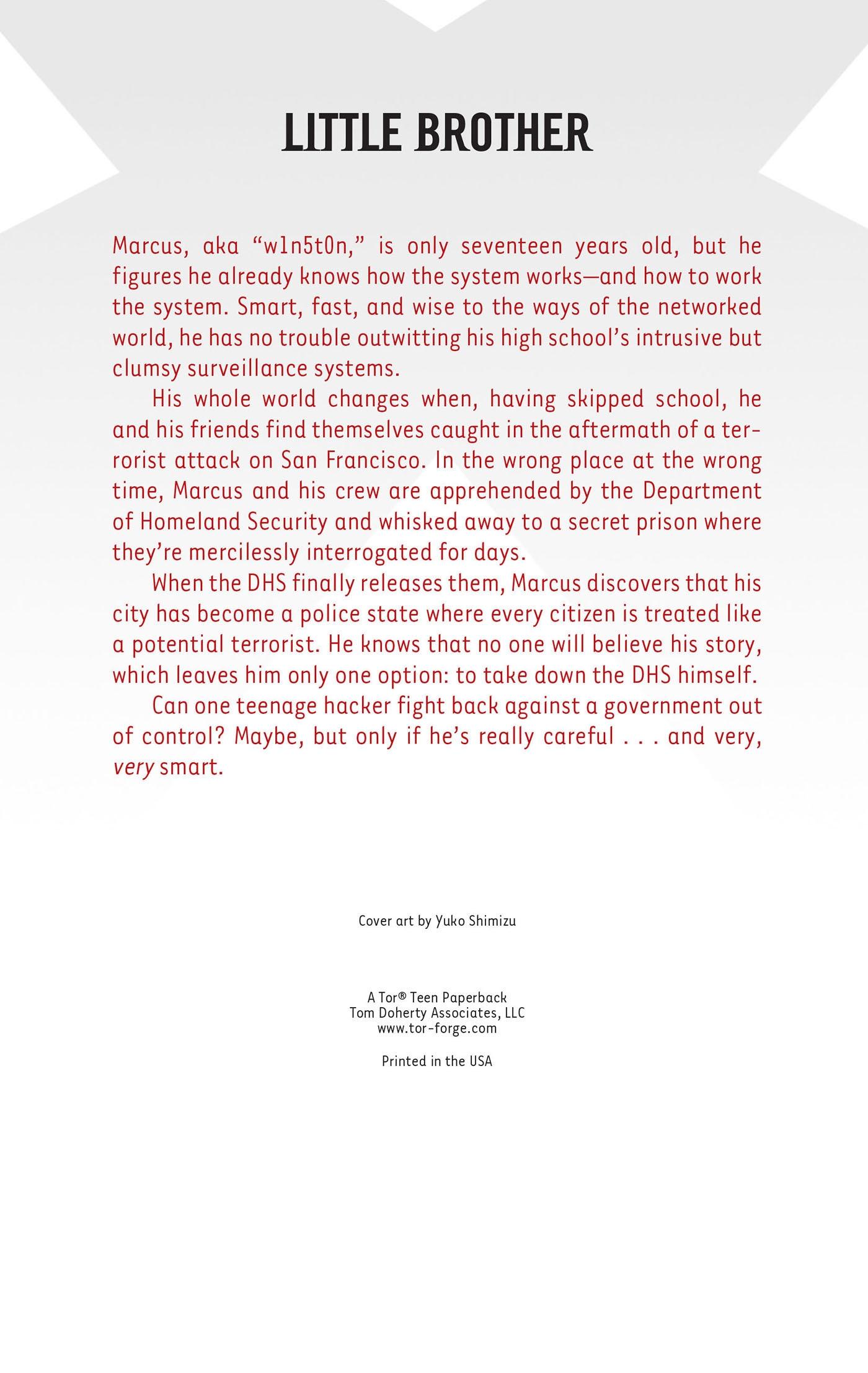 Rückseitencover Little Brother