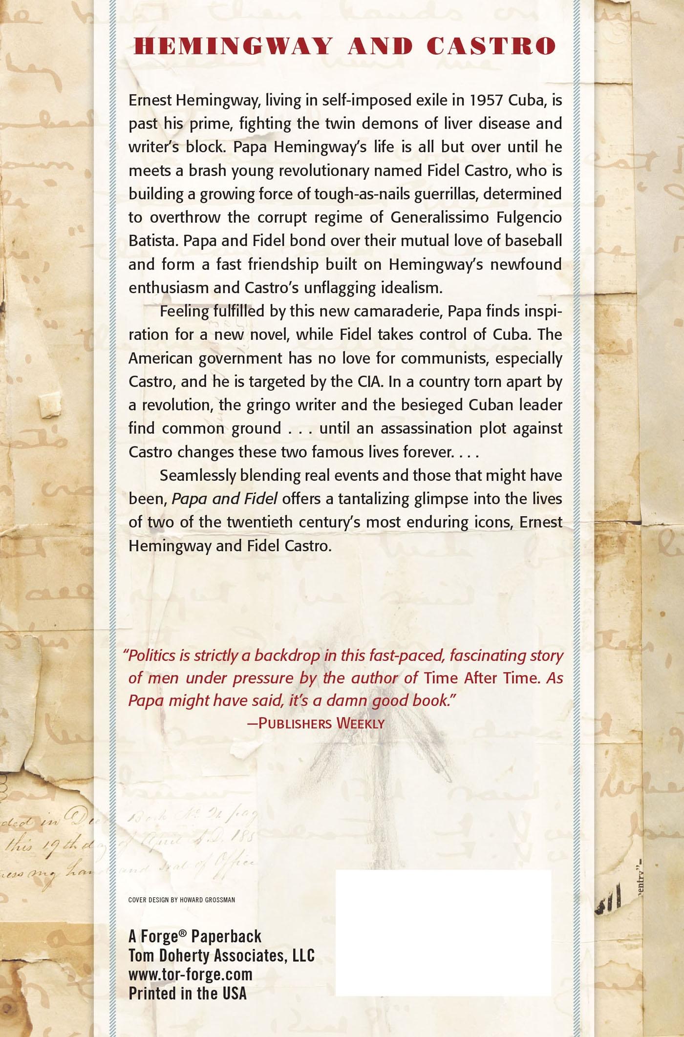 Rückseitencover Papa and Fidel