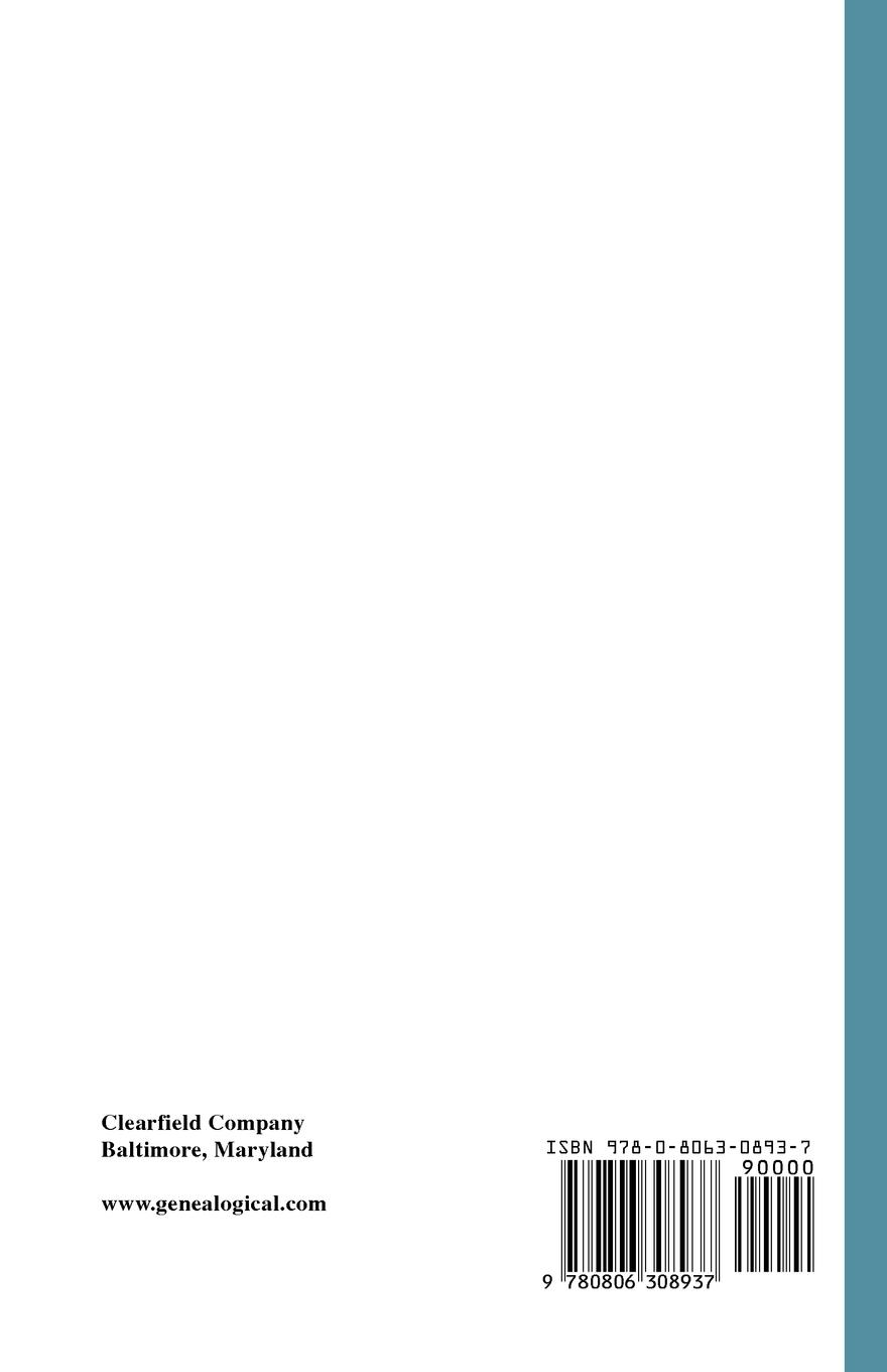 Rückseitencover Chronicles of the Scotch-Irish Settlement in Virginia. Extracted from the Original Court Records of Augusta County, 1745-1800. Volume I