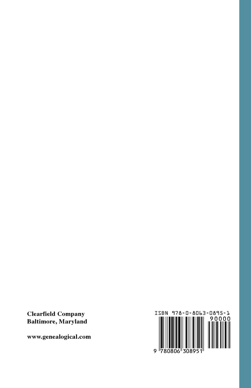 Rückseitencover Chronicles of the Scotch-Irish Settlement in Virginia. Extracted from the Original Court Records of Augusta County, 1745-1800. Volume III