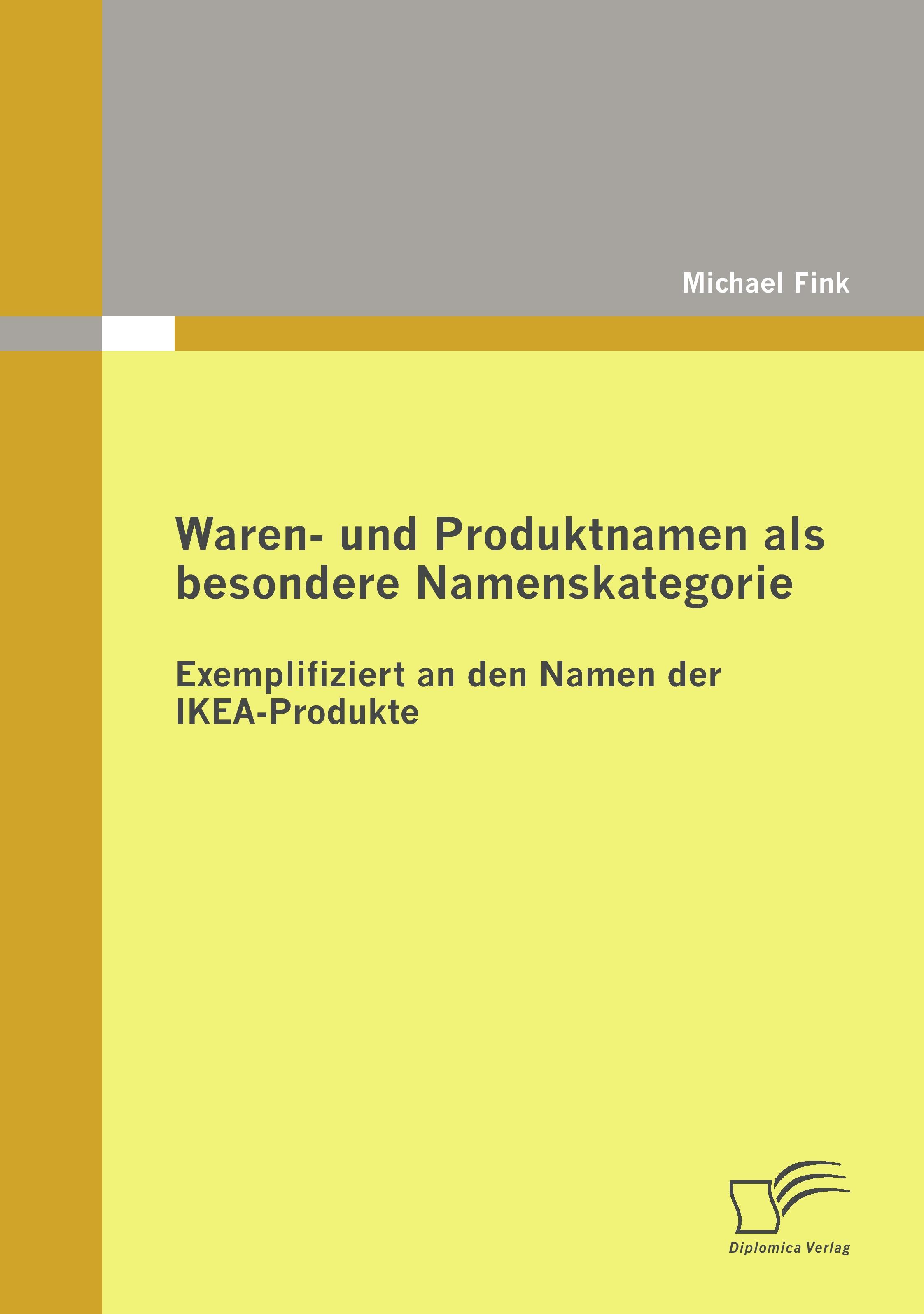 Vorderes Coverbild Waren- und Produktnamen als besondere Namenskategorie