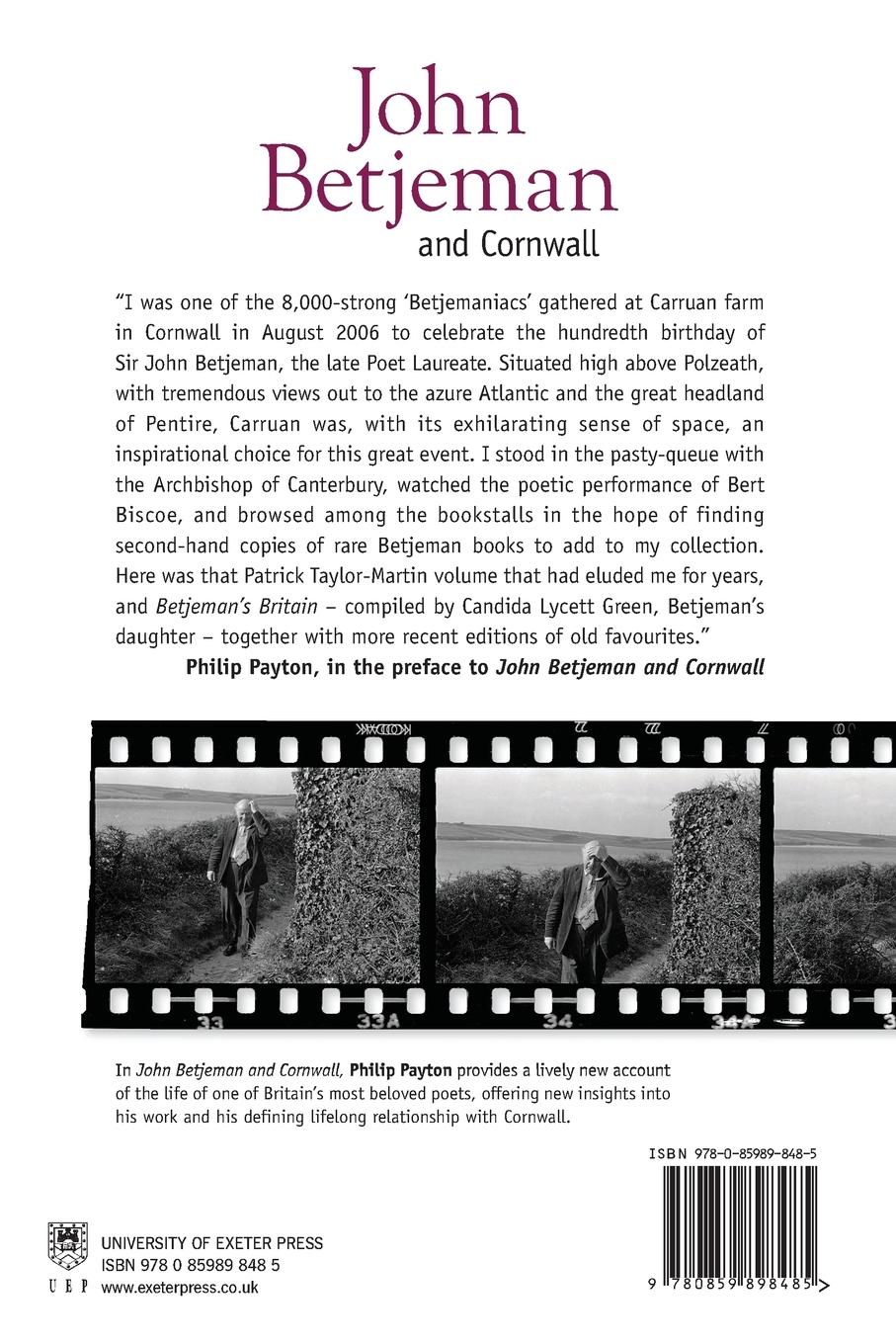 Rückseitencover John Betjeman and Cornwall