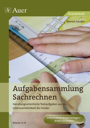 Vorderes Coverbild Aufgabensammlung Sachrechnen Klasse 2-4