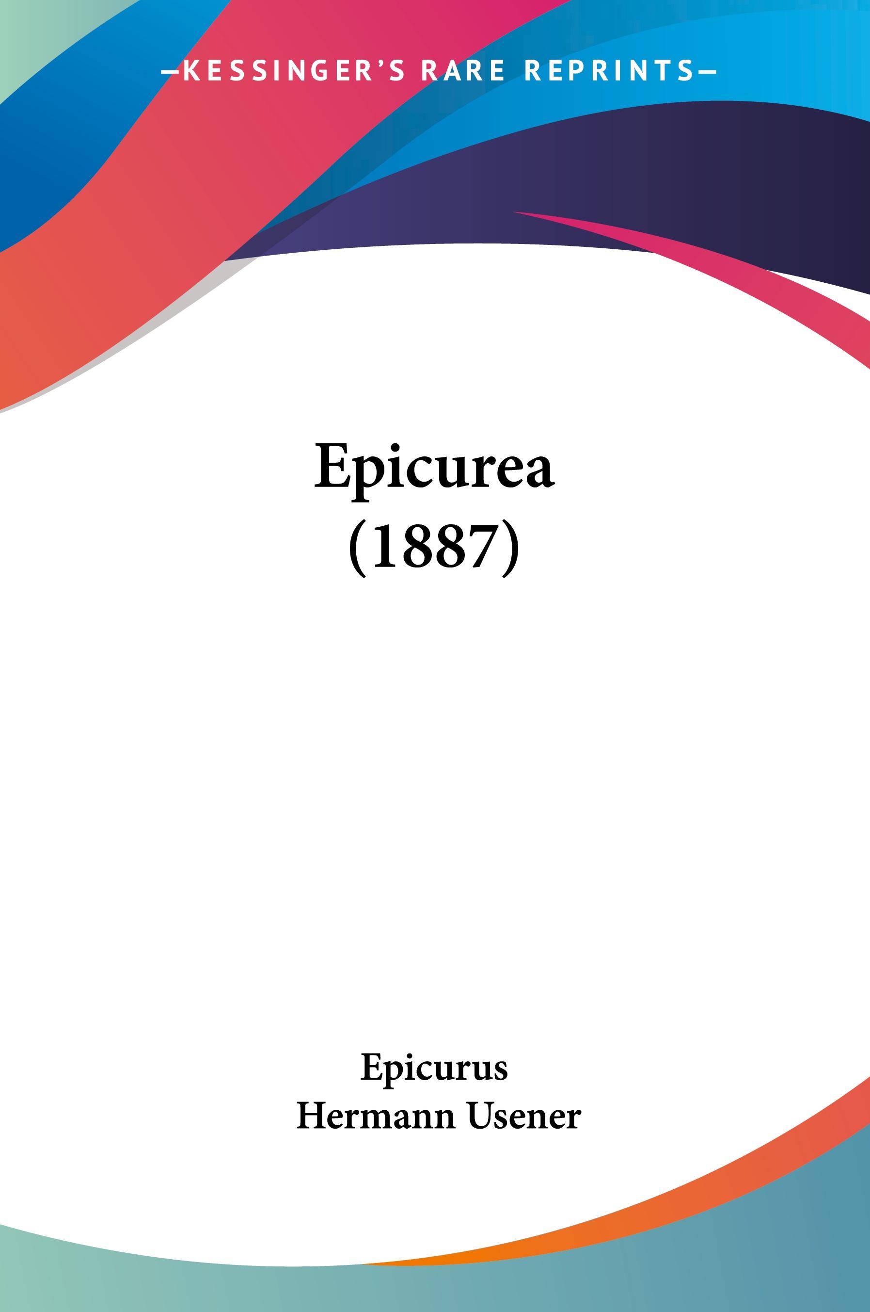 Vorderes Coverbild Epicurea (1887)