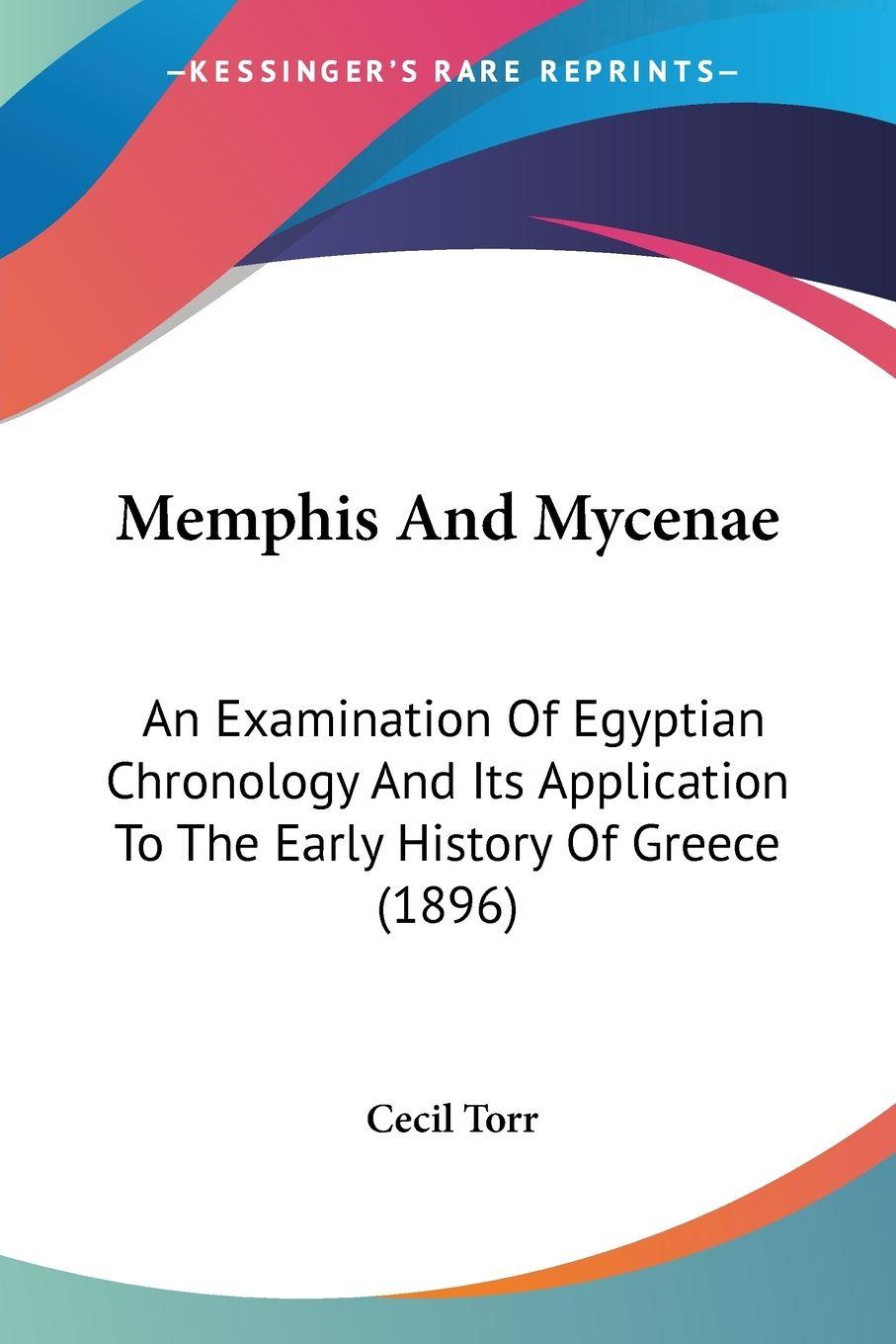 Vorderes Coverbild Memphis And Mycenae