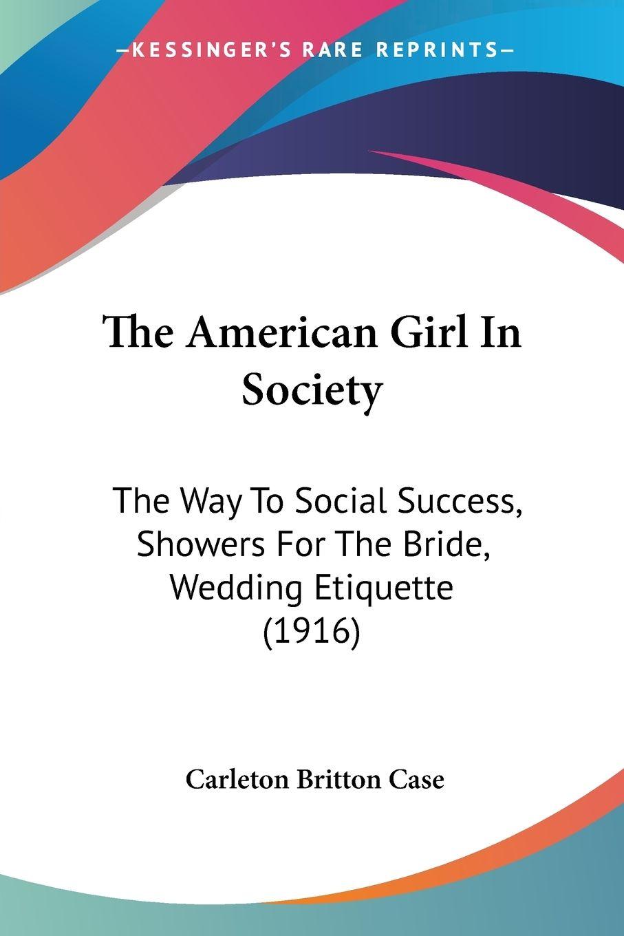 Vorderes Coverbild The American Girl In Society