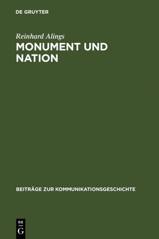 Vorderes Coverbild Monument und Nation