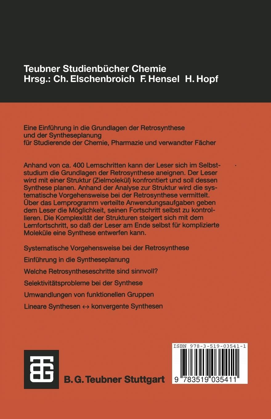 Rückseitencover Organische Retrosynthese