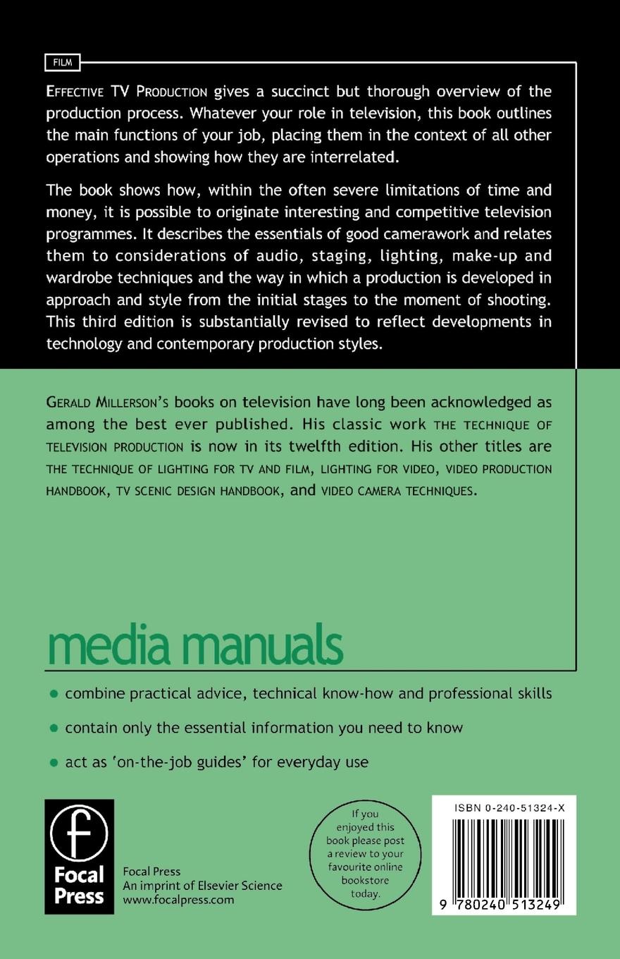 Rückseitencover Effective TV Production