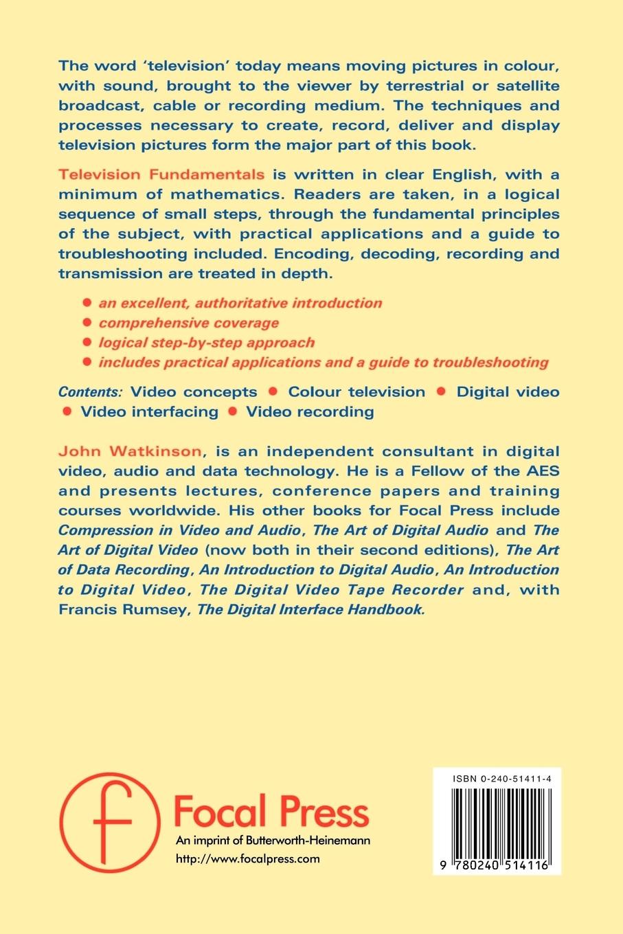 Rückseitencover Television Fundamentals