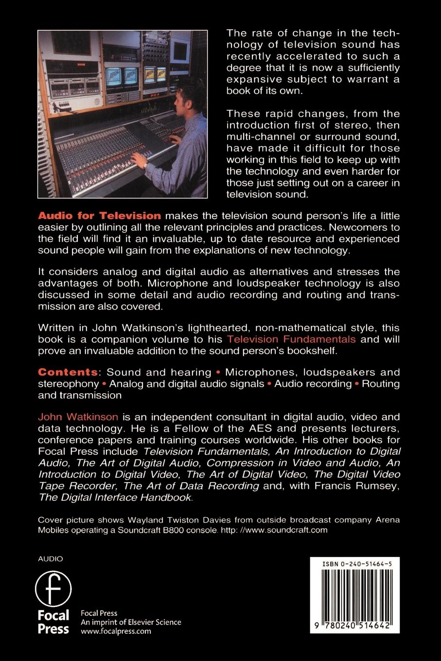 Rückseitencover Audio for Television