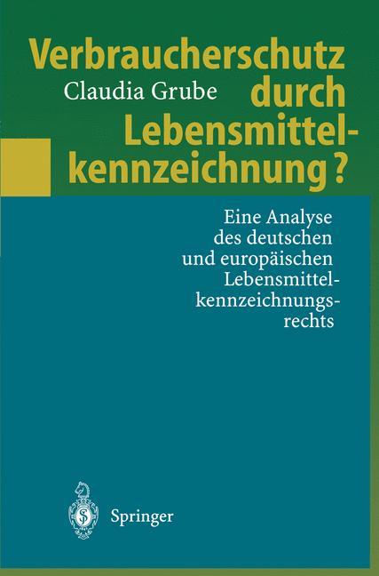 Vorderes Coverbild Verbraucherschutz durch Lebensmittelkennzeichnung?