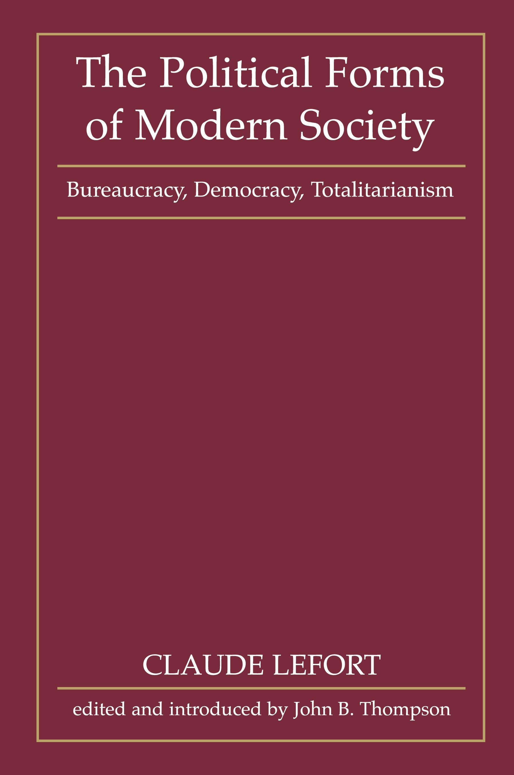 Vorderes Coverbild The Political Forms of Modern Society