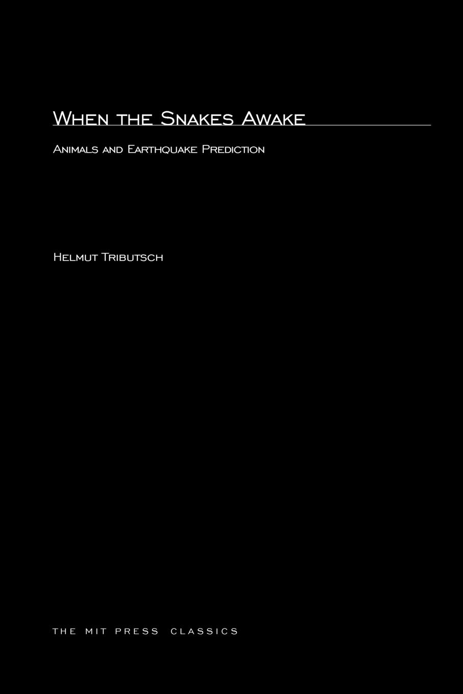 Vorderes Coverbild When the Snakes Awake