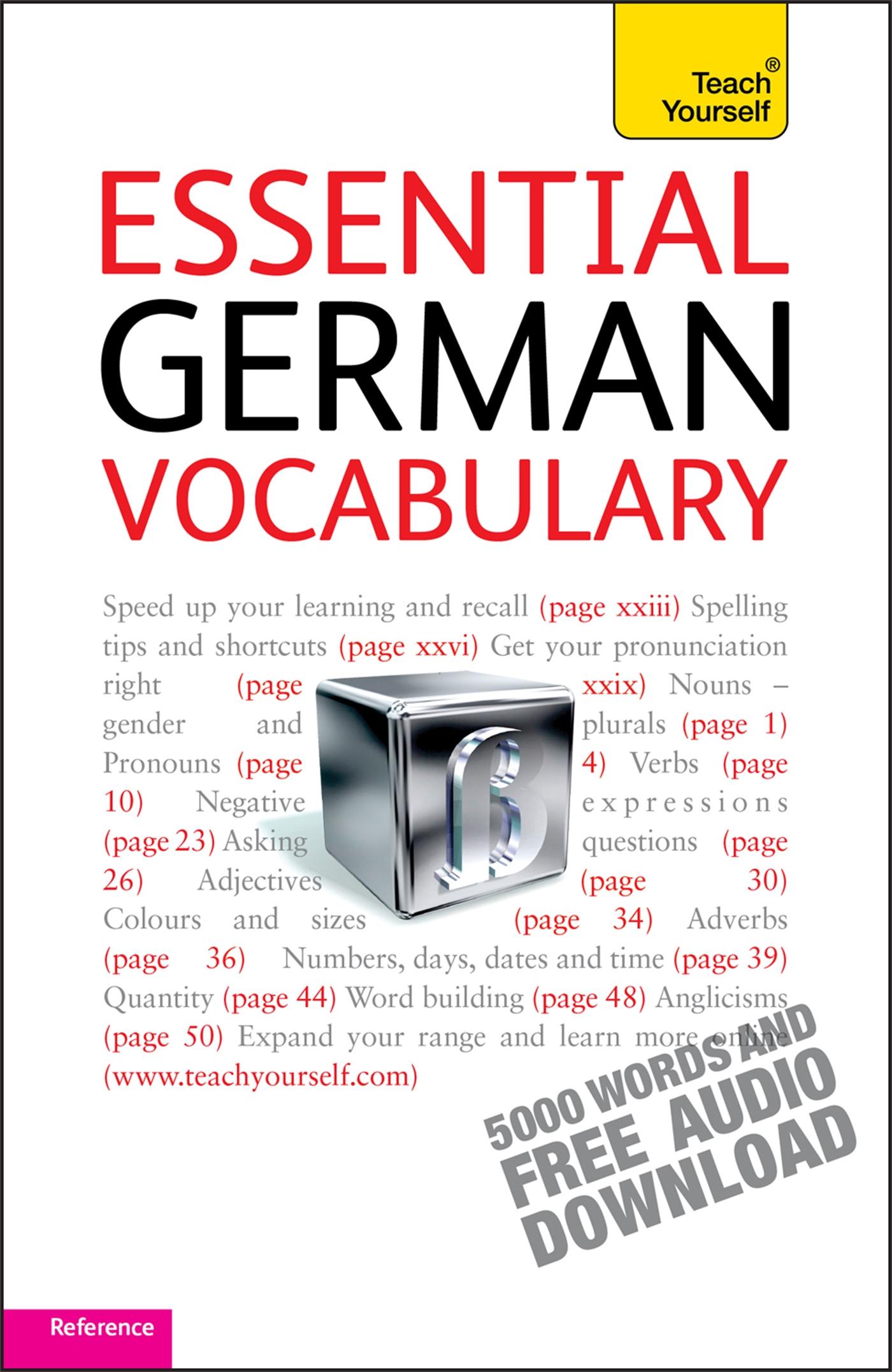 Vorderes Coverbild Teach Yourself. Essential German Vocabulary