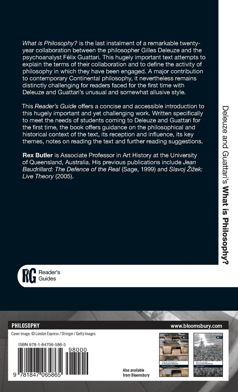 Rückseitencover Deleuze and Guattari's 'What is Philosophy?'