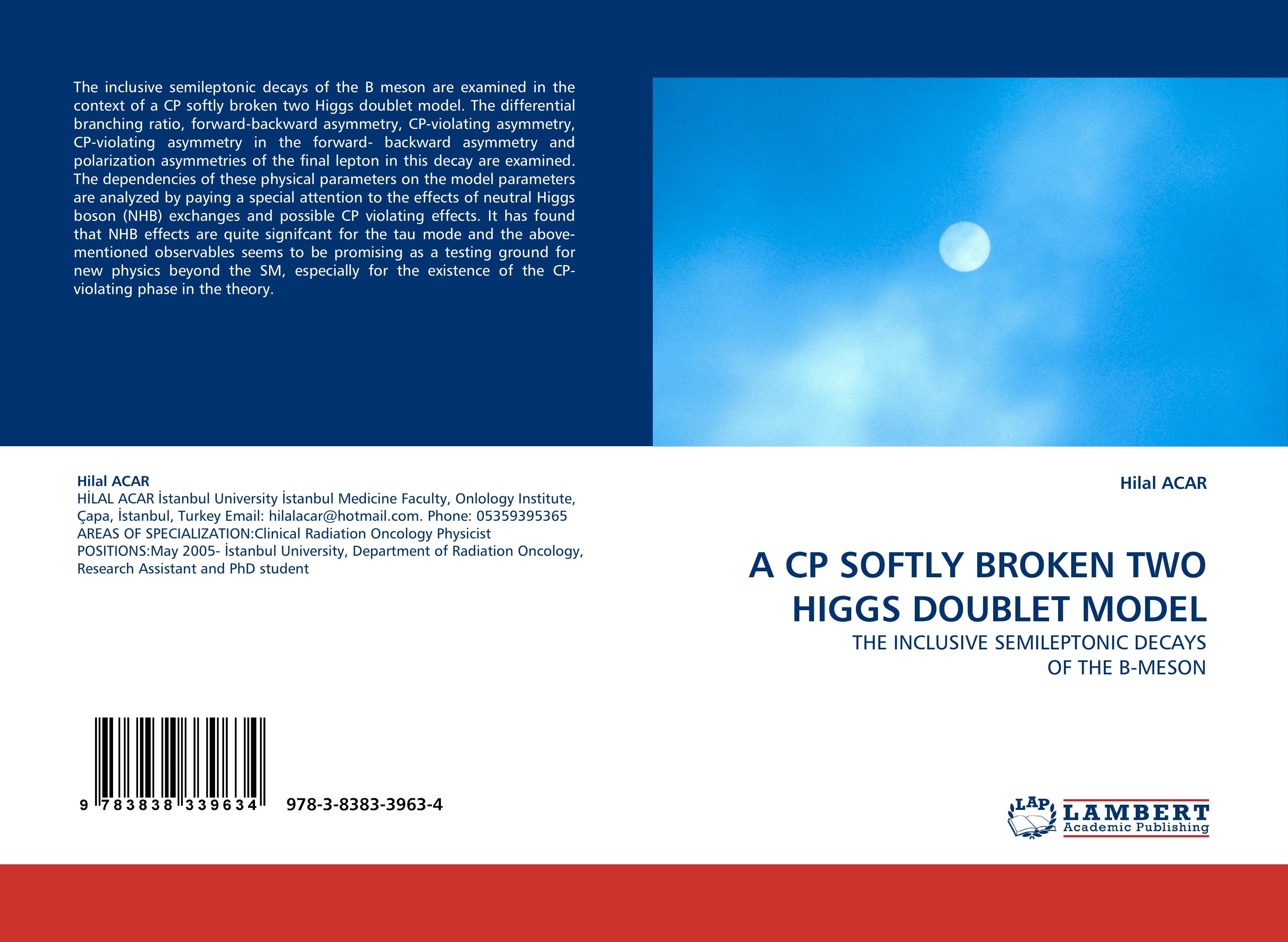 Vorderes Coverbild A CP SOFTLY BROKEN TWO HIGGS DOUBLET MODEL