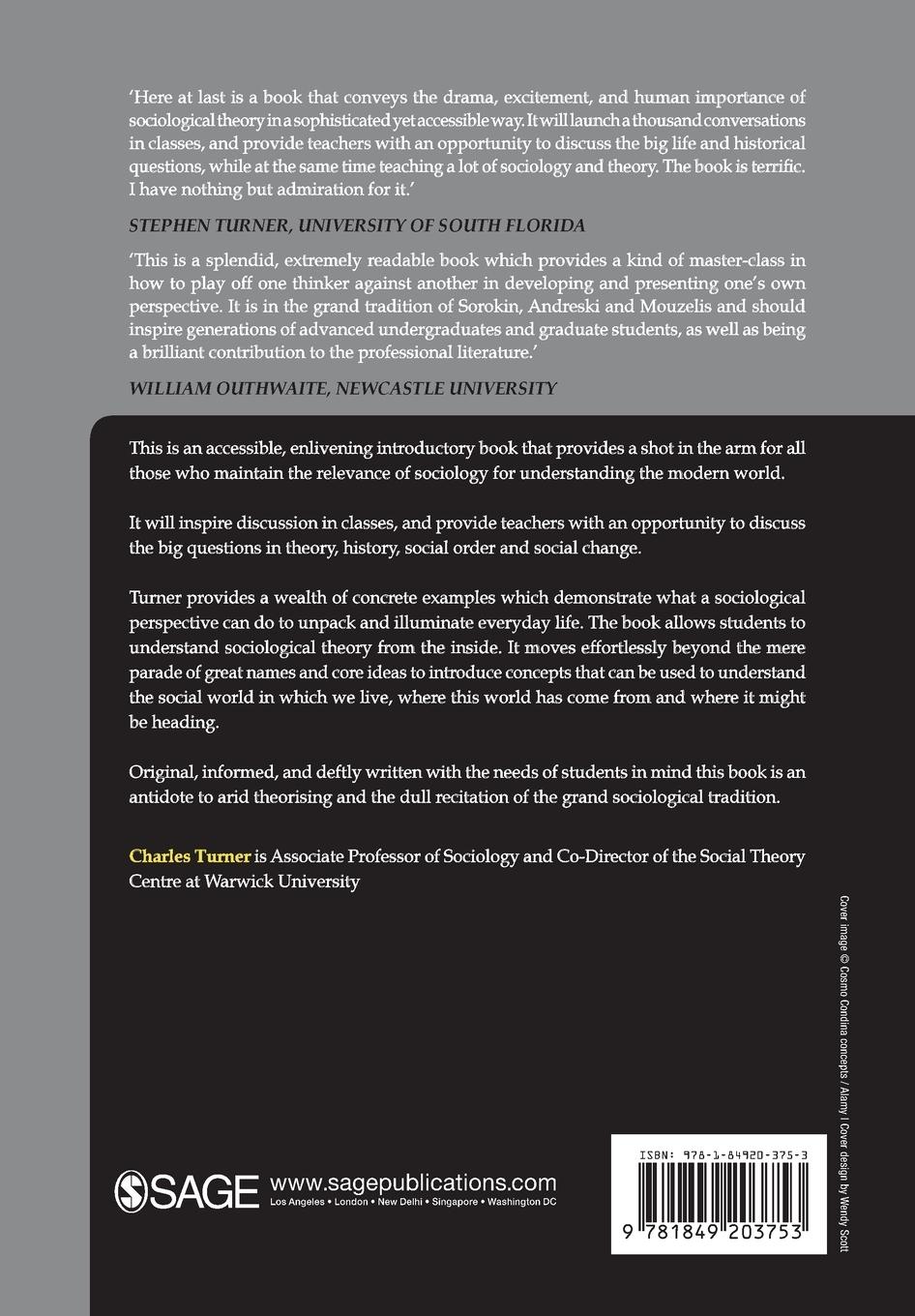 Rückseitencover Investigating Sociological Theory