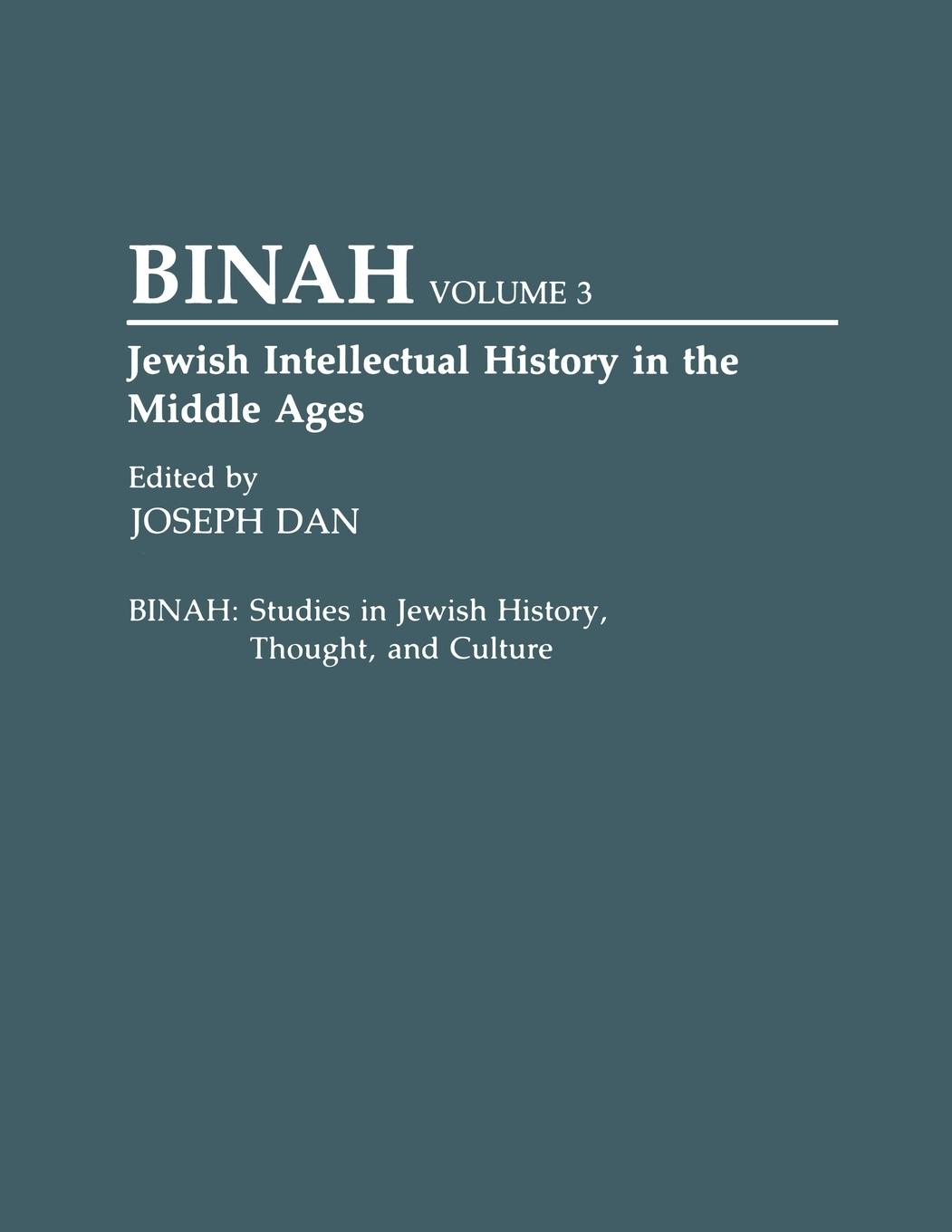 Vorderes Coverbild Jewish Intellectual History in the Middle Ages
