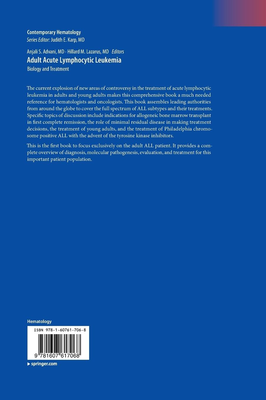 Rückseitencover Adult Acute Lymphocytic Leukemia