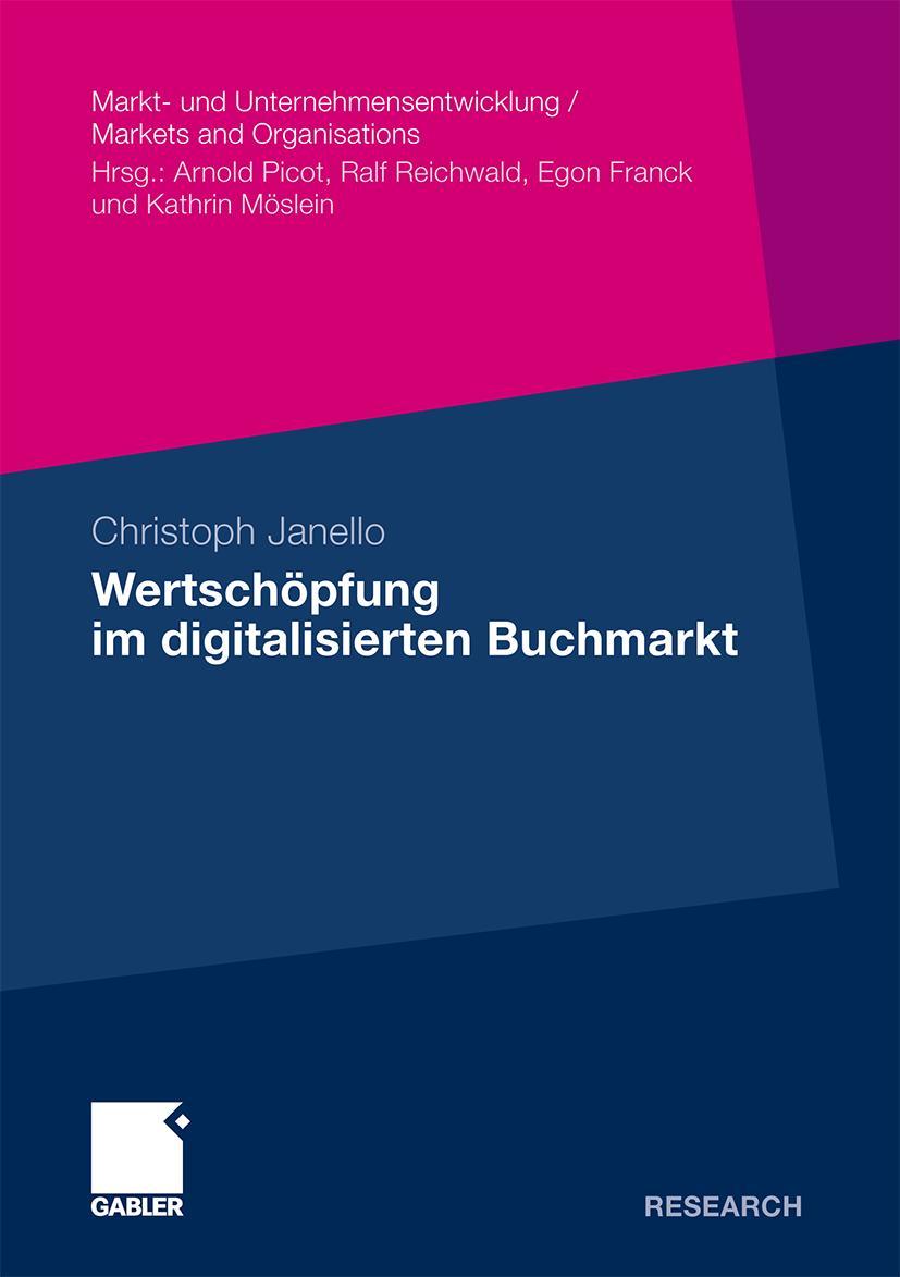 Vorderes Coverbild Wertschöpfung im digitalisierten Buchmarkt