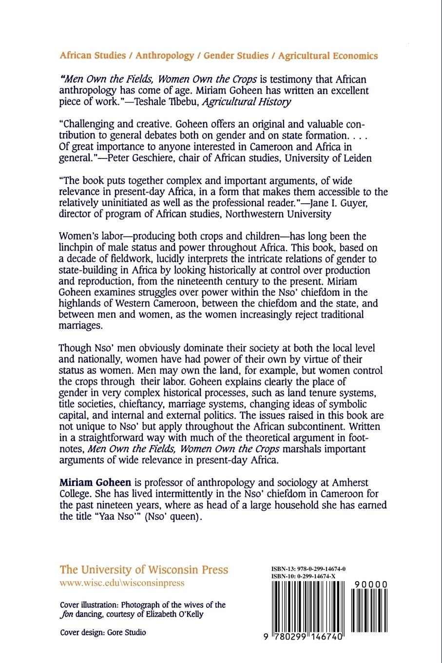 Rückseitencover Men Own The Fields, Women Own The Crops