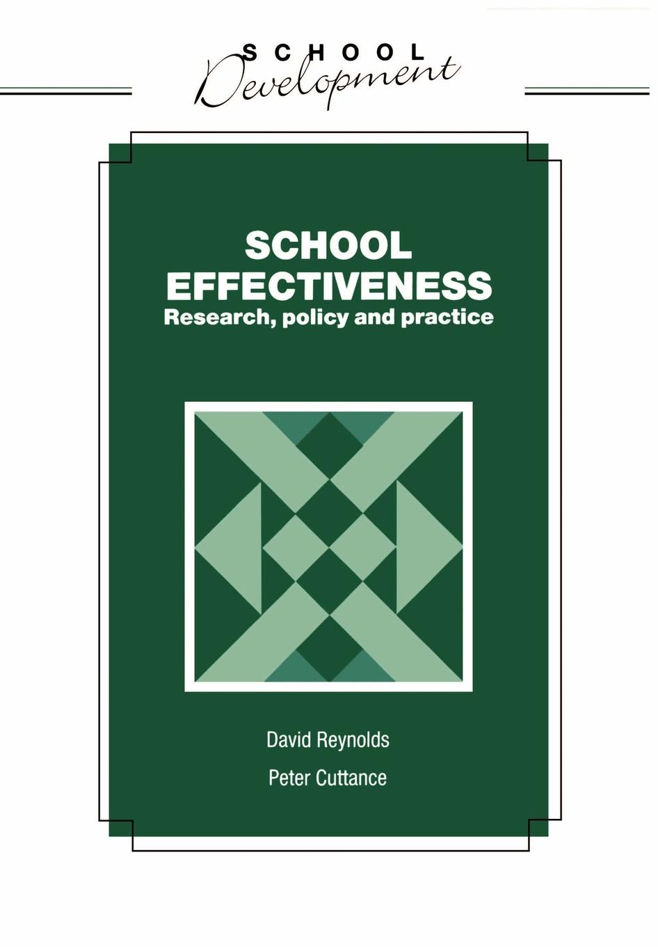 Vorderes Coverbild School Effectiveness