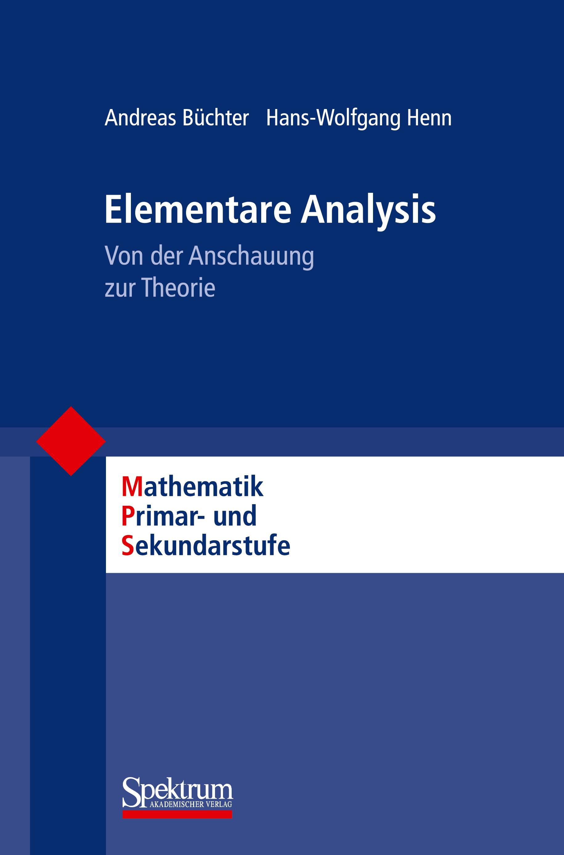 Vorderes Coverbild Elementare Analysis
