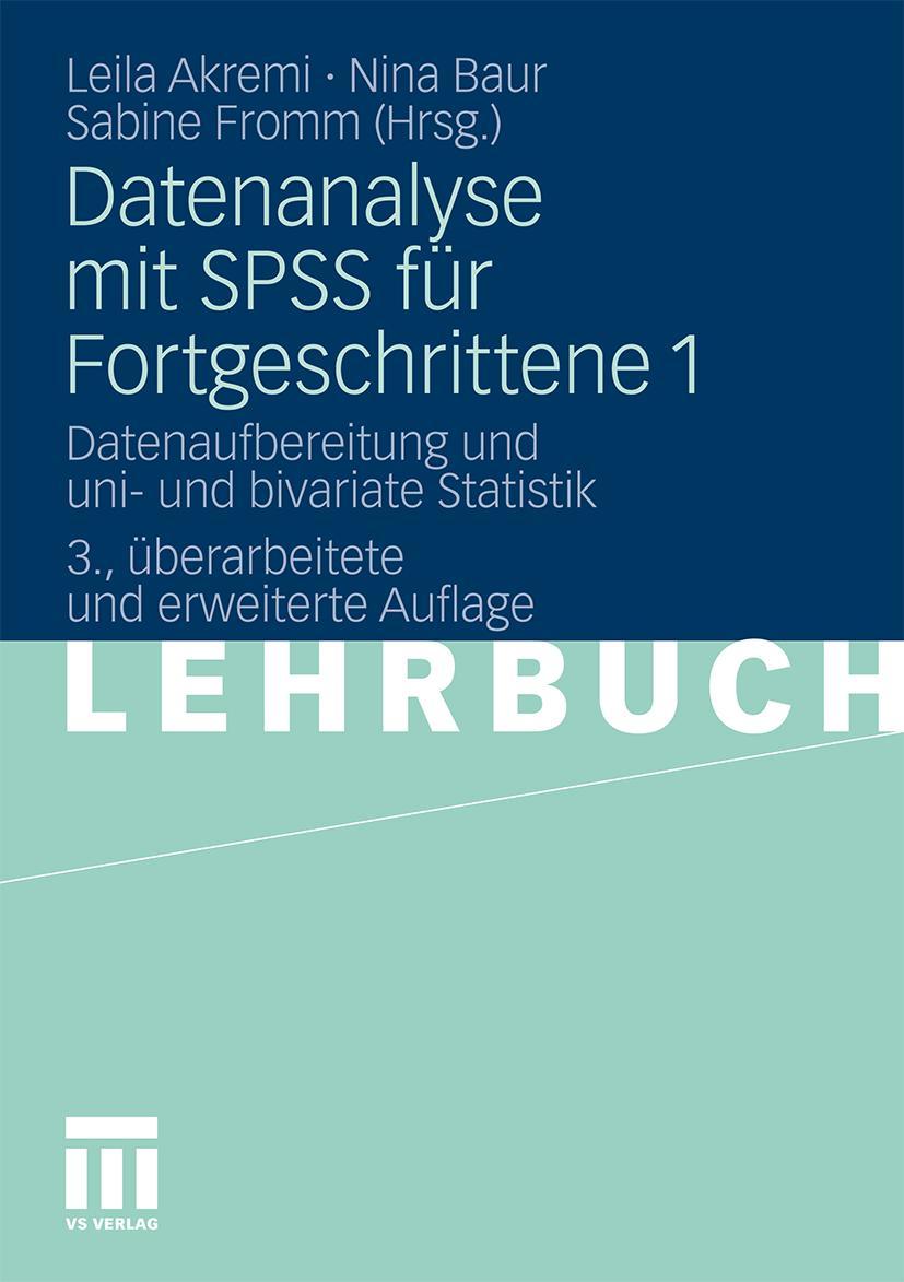 Vorderes Coverbild Datenanalyse mit SPSS für Fortgeschrittene 1