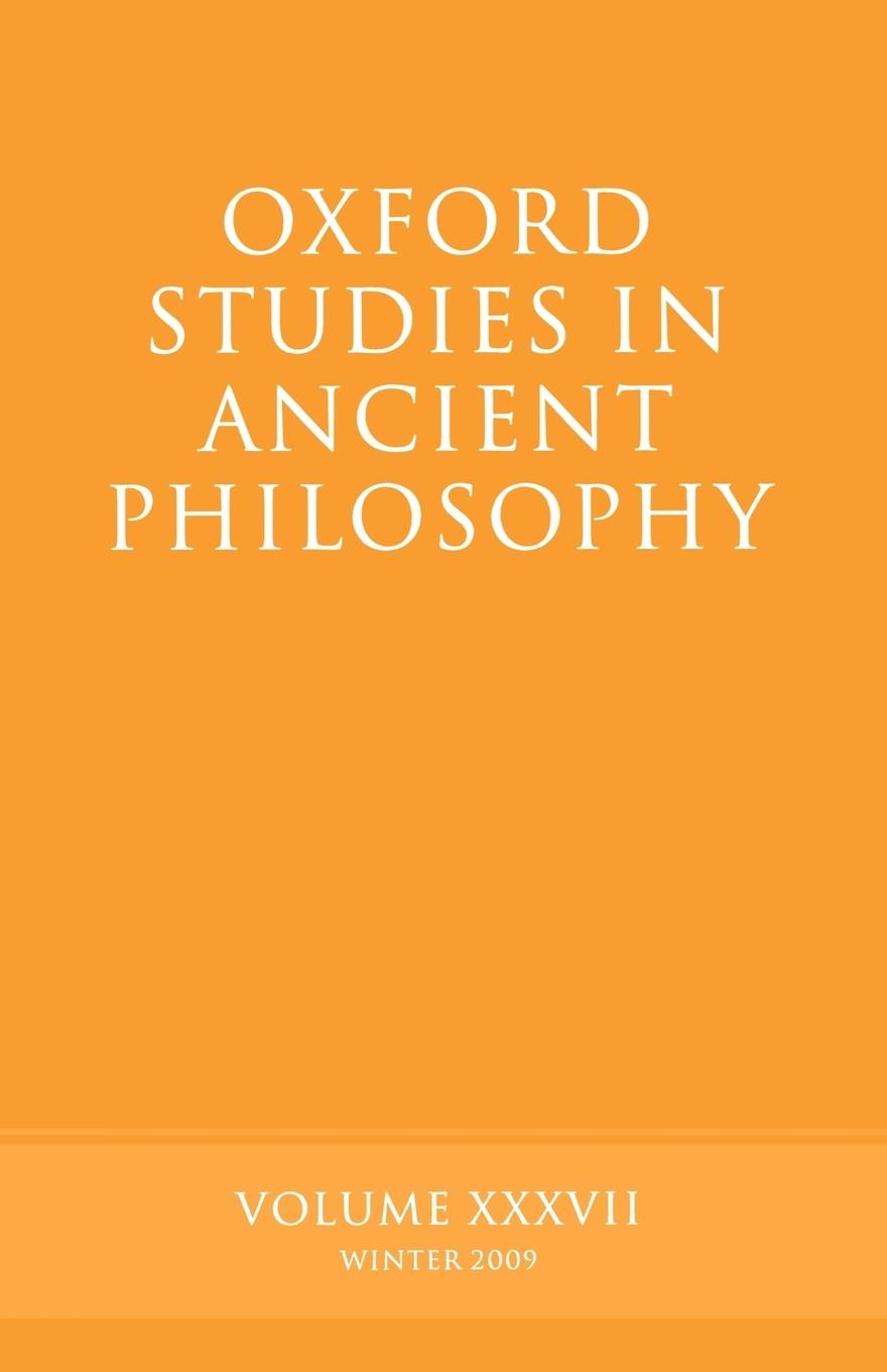 Vorderes Coverbild Oxford Studies in Ancient Philosophy
