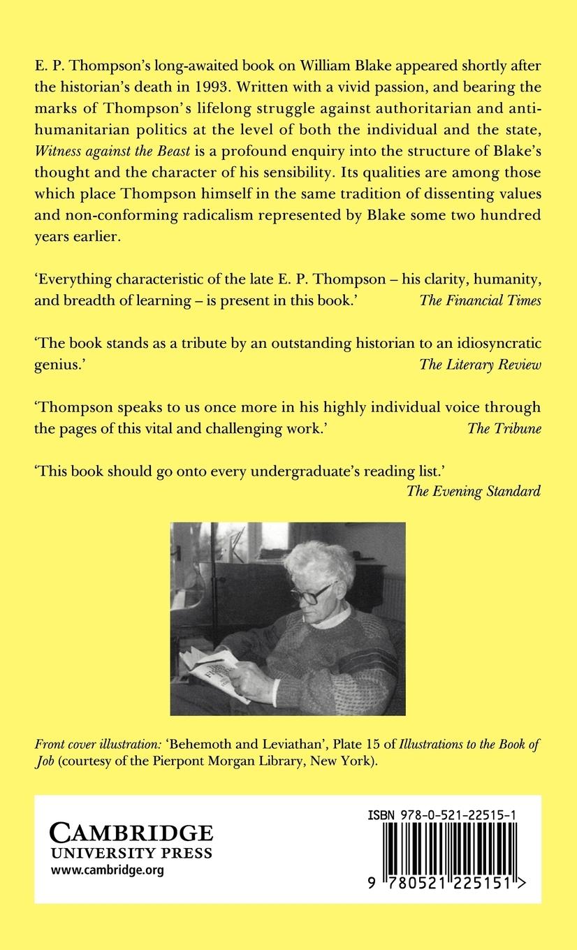 Rückseitencover Witness Against the Beast