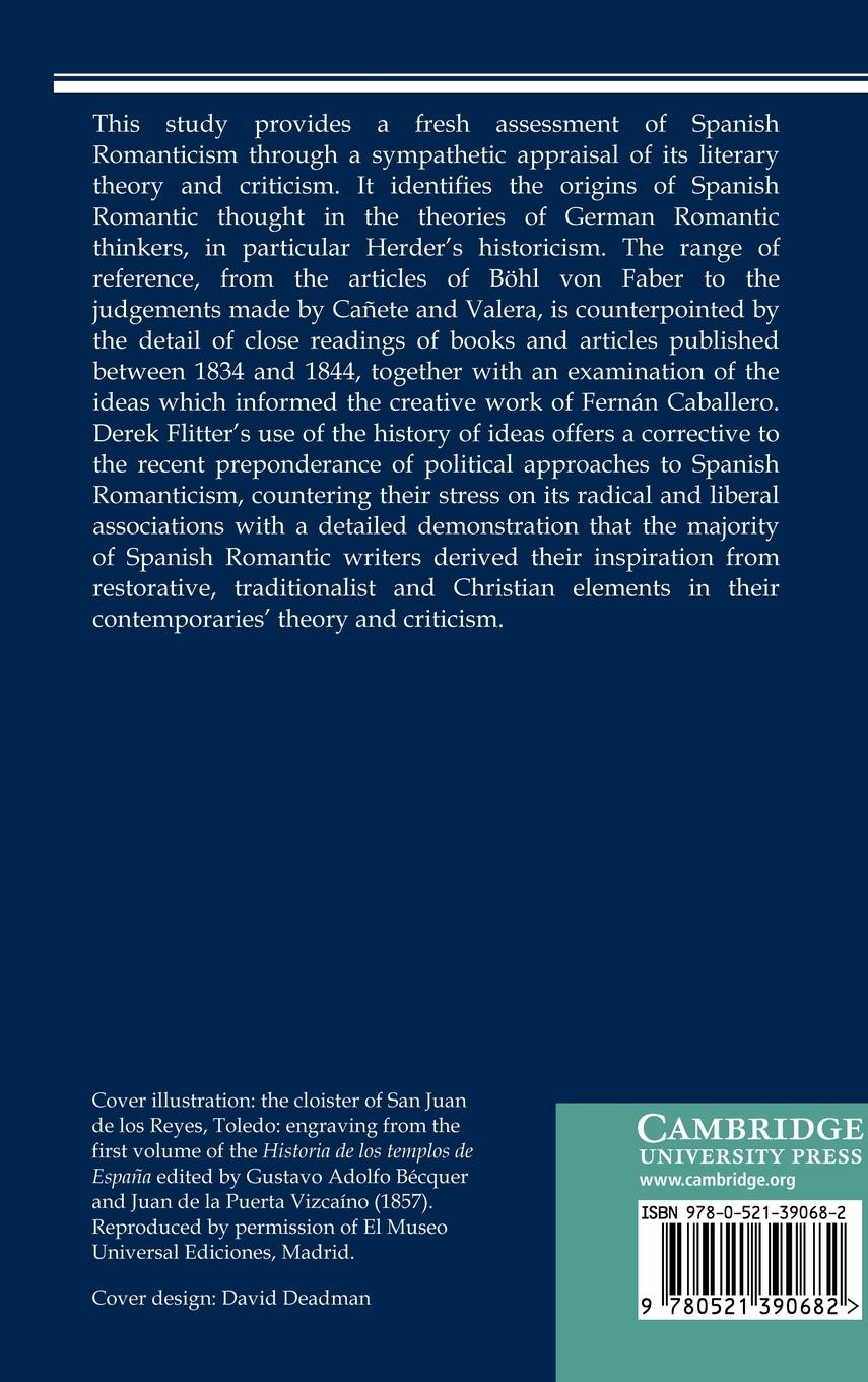 Rückseitencover Spanish Romantic Literary Theory and Criticism
