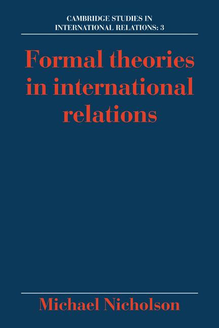 Vorderes Coverbild Formal Theories in International Relations