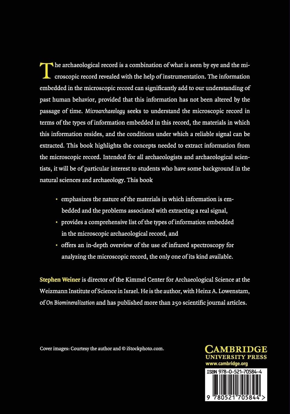 Rückseitencover Microarchaeology