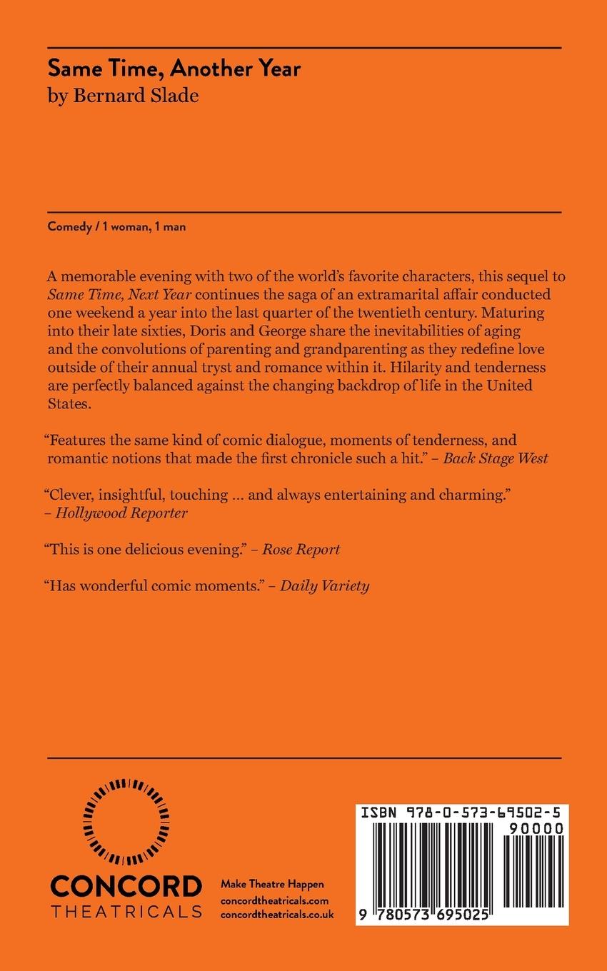 Rückseitencover Same Time, Another Year